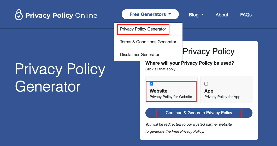 Privacy Policy Generfator